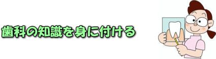 歯科の知識を身に付ける